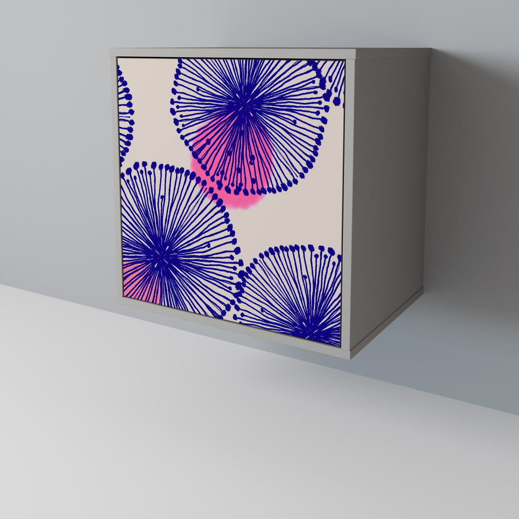 MAGIC NATURE 1-Door Sideboard in Grey Finish