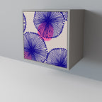 MAGIC NATURE 1-Door Sideboard in Grey Finish