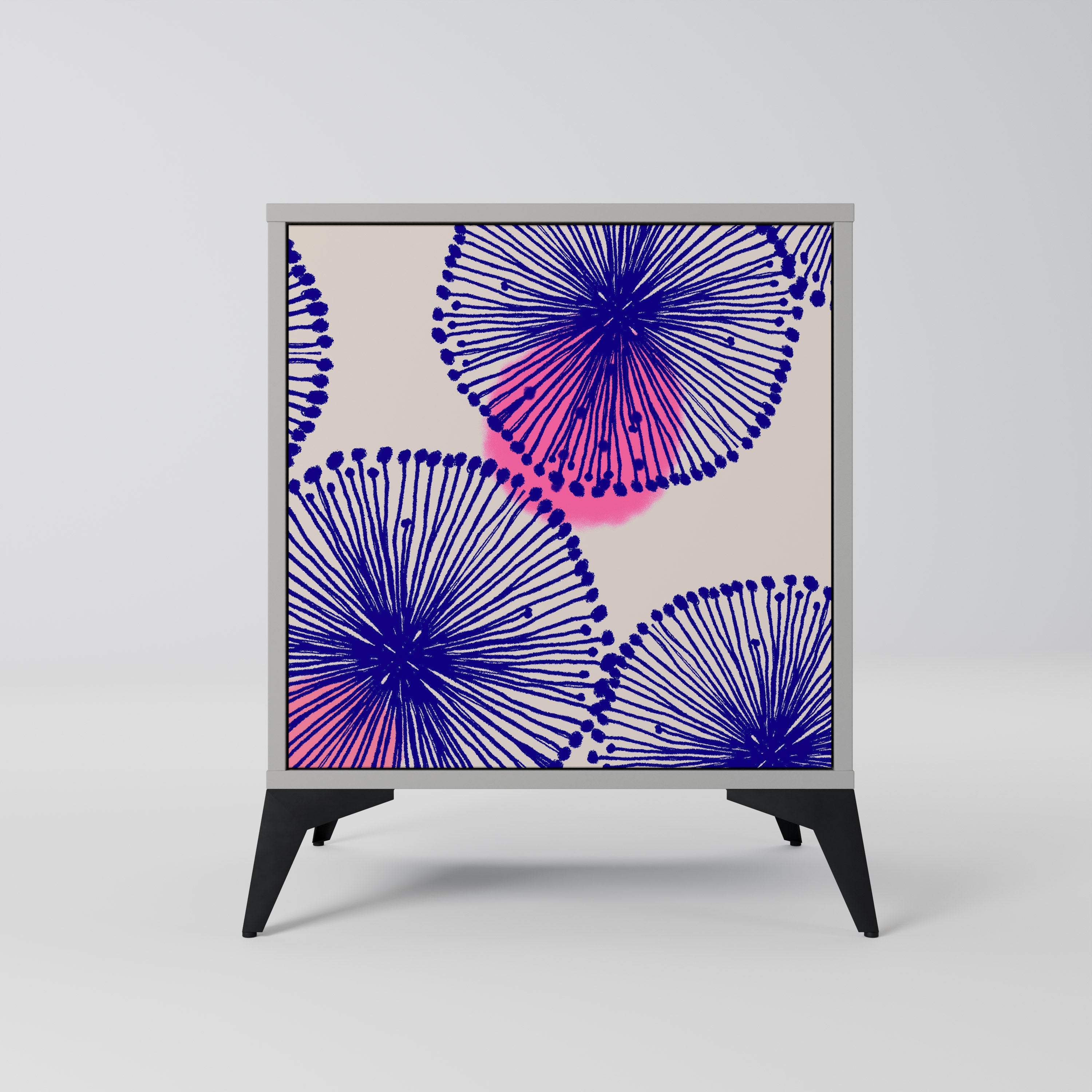 MAGIC NATURE Aparador de 1 Porta em Acabamento Cinzento