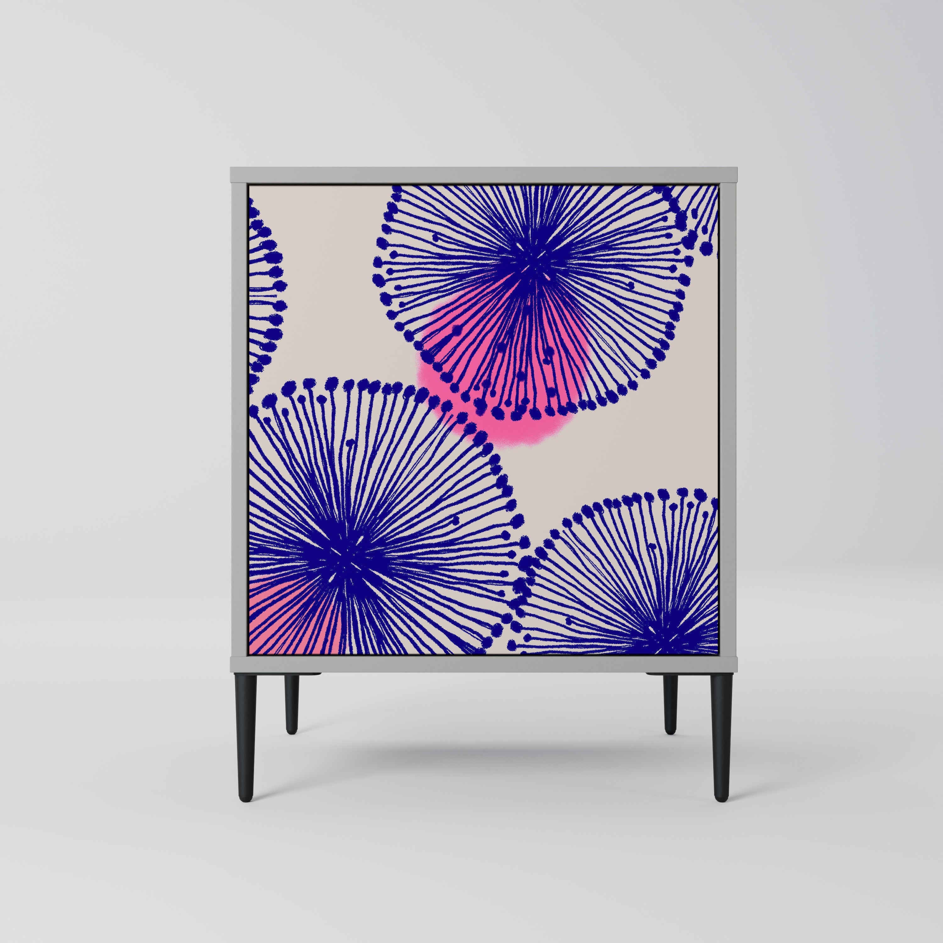 MAGIC NATURE Aparador de 1 Porta em Acabamento Cinzento