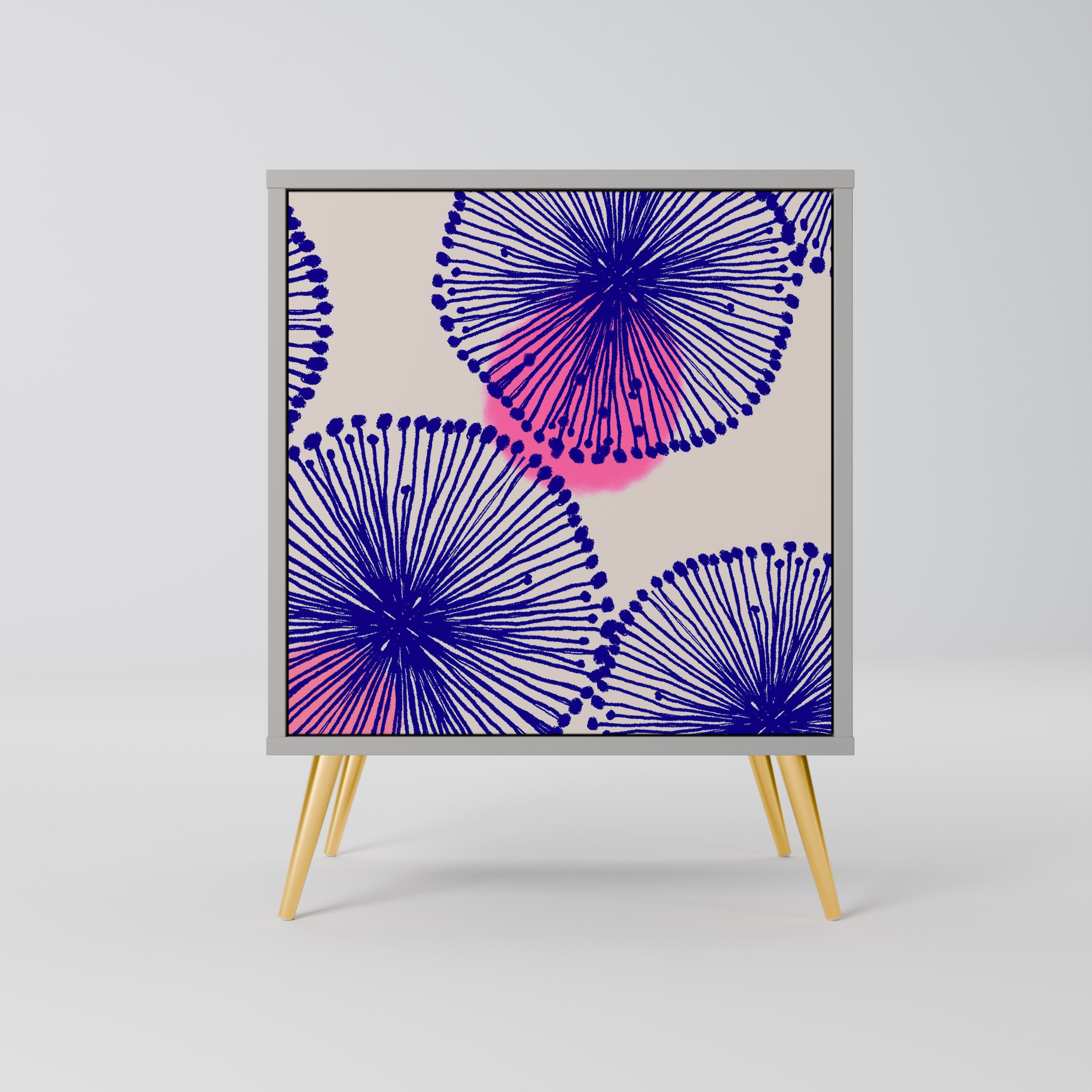 MAGIC NATURE Aparador de 1 Porta em Acabamento Cinzento