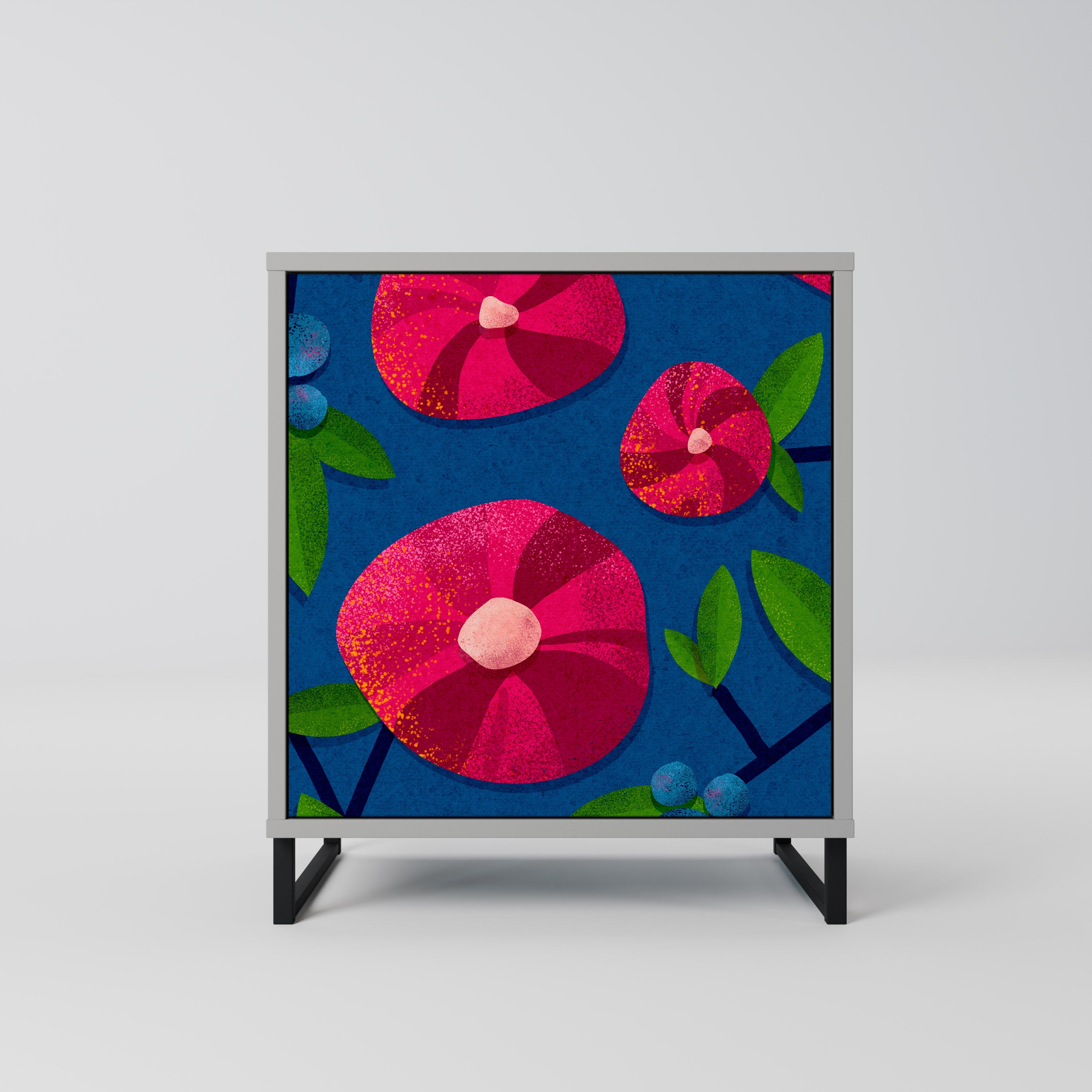 SPRING THOUGHTS Aparador de 1 Porta em Acabamento Cinzento