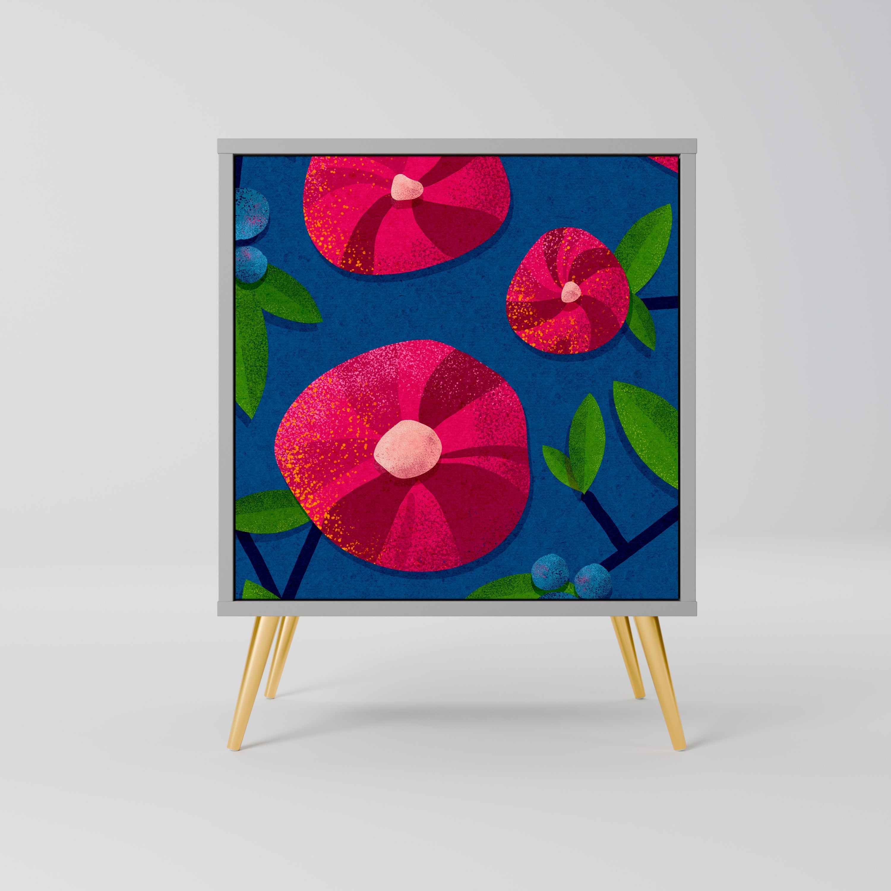 SPRING THOUGHTS Aparador de 1 Porta em Acabamento Cinzento