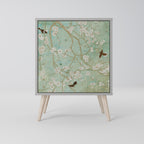 BLOOMING CHARM Aparador de 1 Porta em Acabamento Cinzento