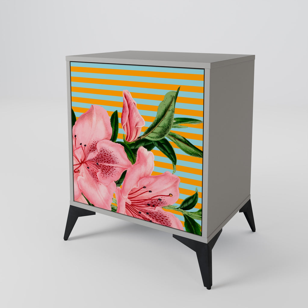 FRAGILE BEAUTY 1-Door Sideboard in Grey Finish