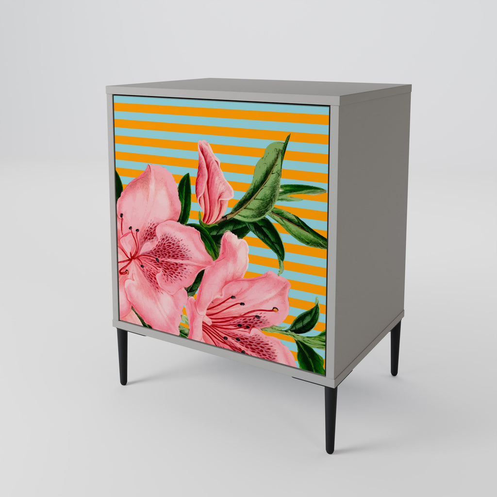 FRAGILE BEAUTY 1-Door Sideboard in Grey Finish