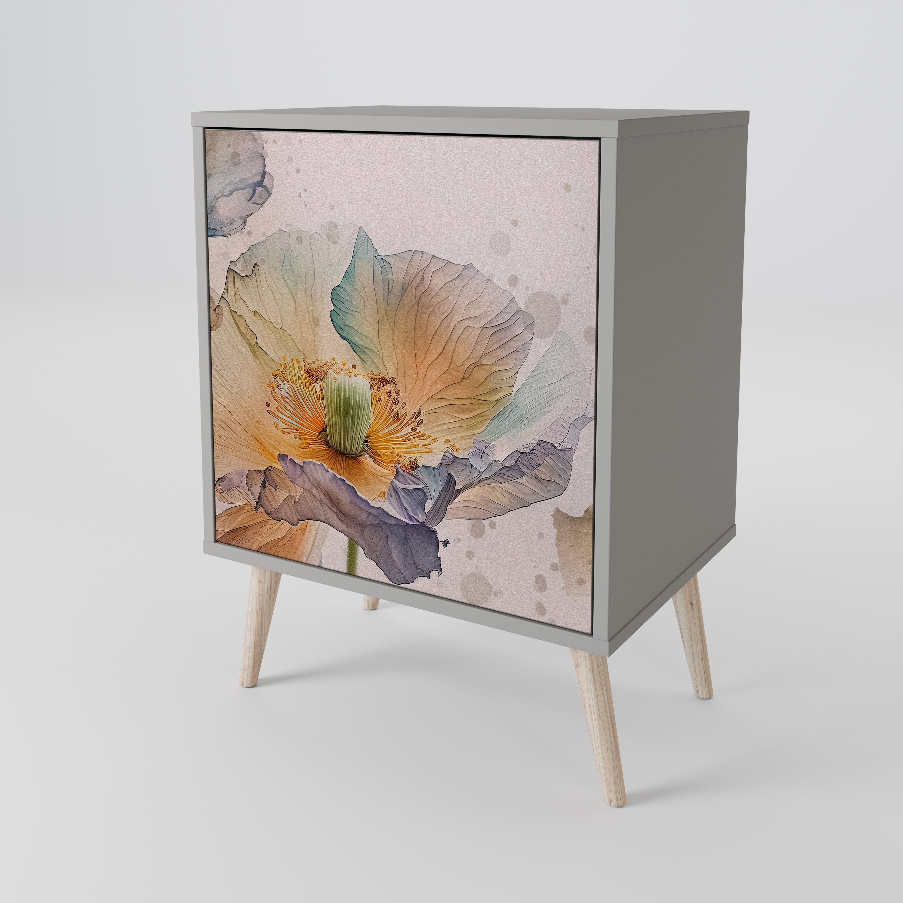 SOFTEN POPPY 1-Door Sideboard