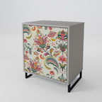 ORGANIC FOLKLORE 1-Door Sideboard in Grey Finish