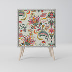 ORGANIC FOLKLORE 1-Door Sideboard in Grey Finish