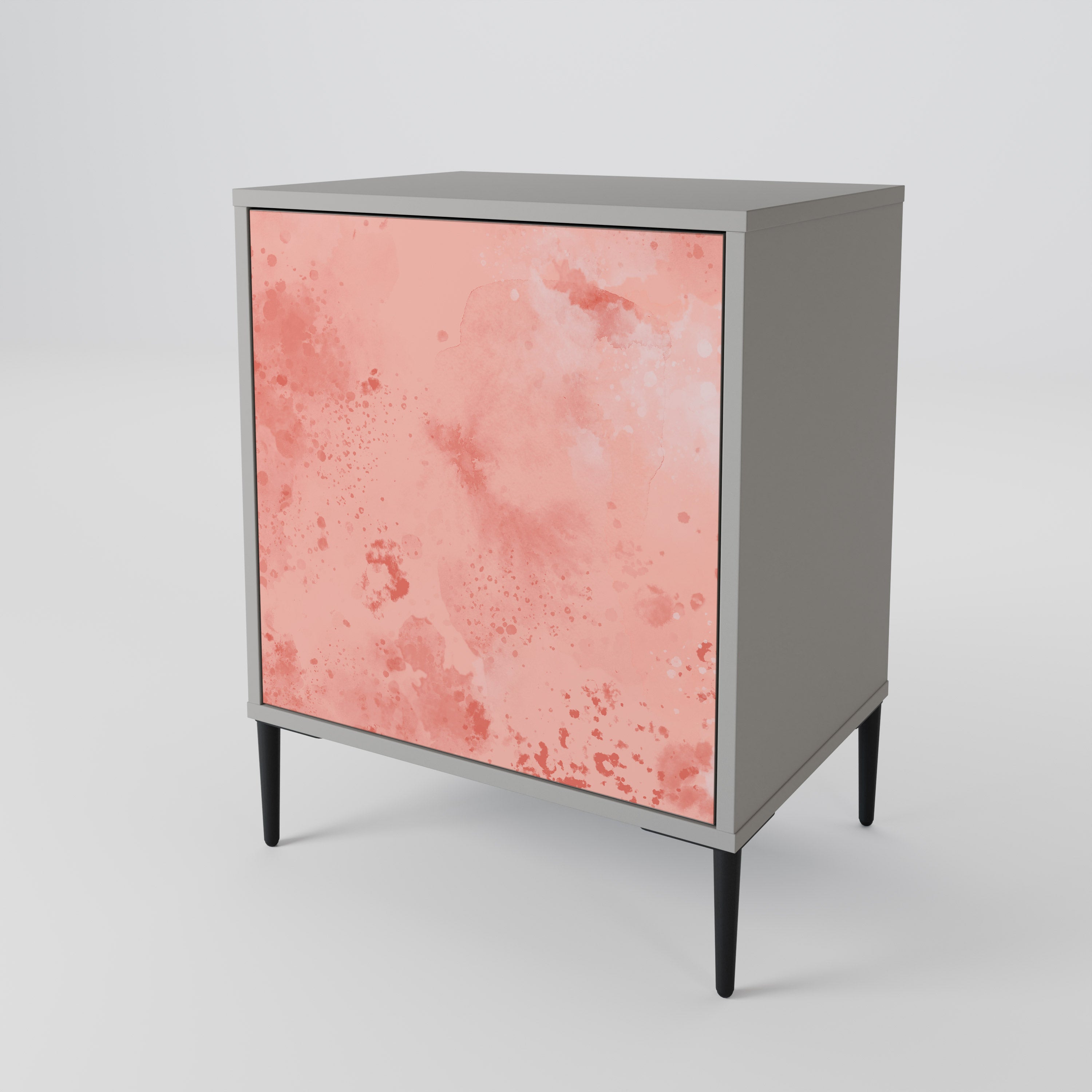 CRANE DANCE Aparador de 1 Porta em Acabamento Cinzento