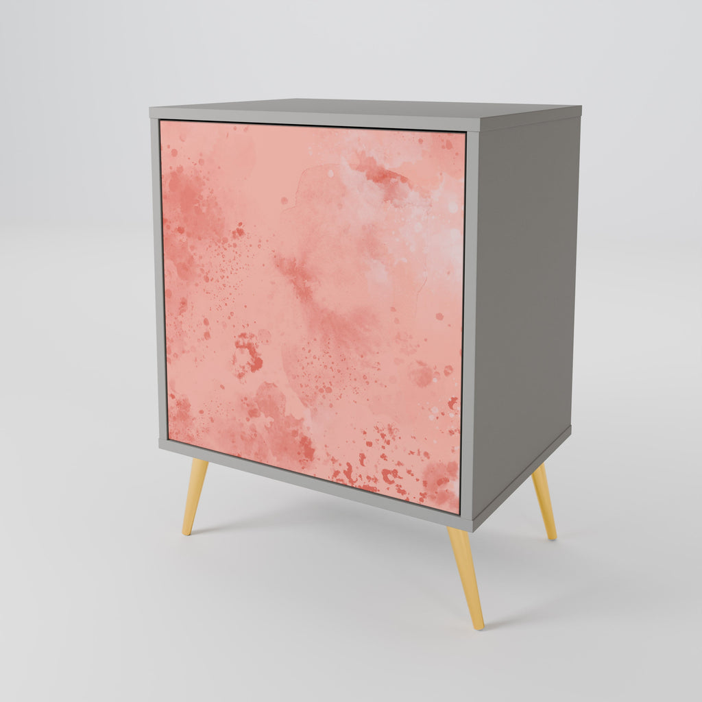 CRANE DANCE Aparador de 1 Porta em Acabamento Cinzento