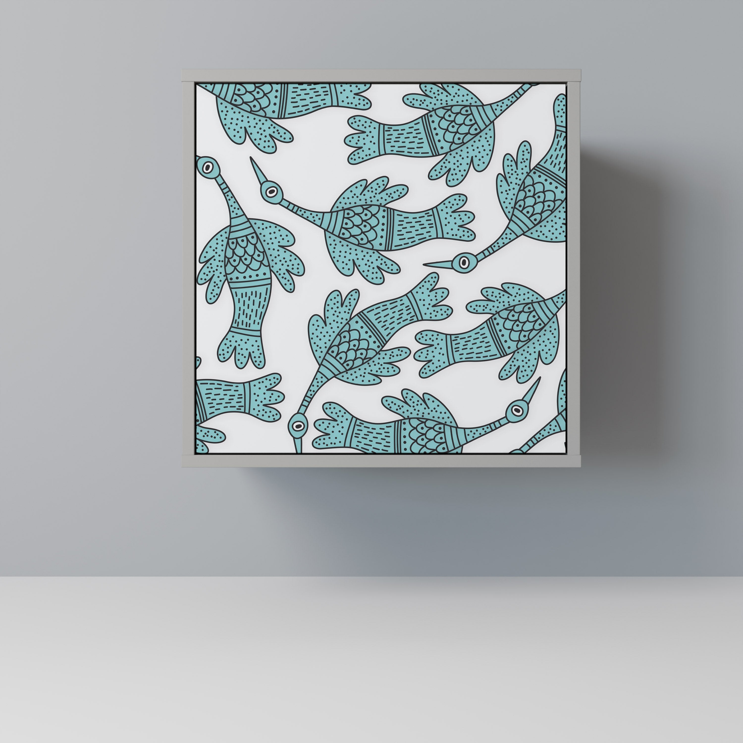 WATERSPOUT SONGIBIRD Aparador de 1 Porta em Acabamento Cinzento