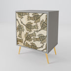 ALMONDINE SONGBIRD Aparador de 1 Porta em Acabamento Cinzento