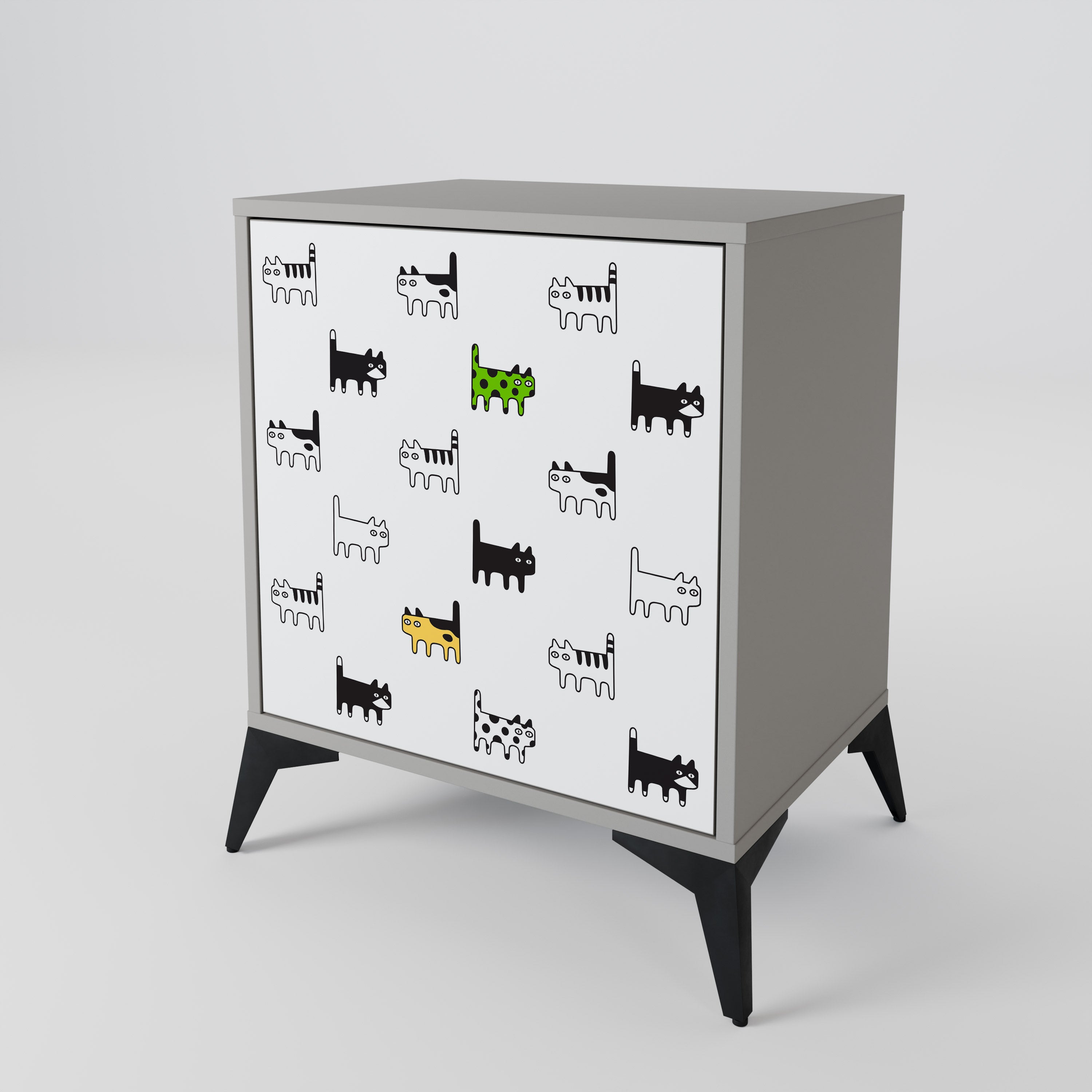 CATS COMPILATION 1-Door Sideboard