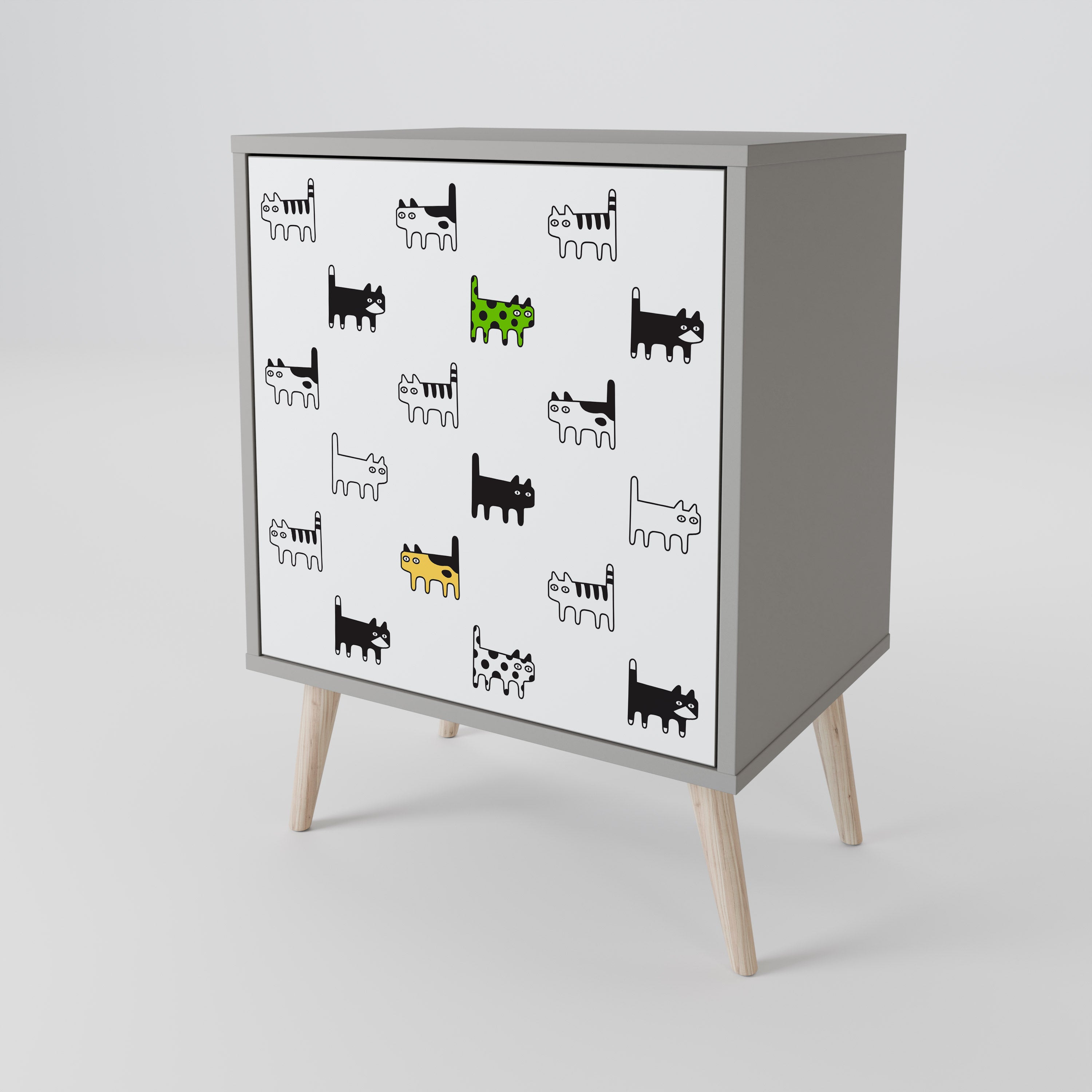 CATS COMPILATION 1-Door Sideboard