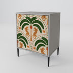 DANCING PREDATORS Aparador de 1 Porta em Acabamento Cinzento