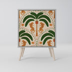 DANCING PREDATORS Aparador de 1 Porta em Acabamento Cinzento