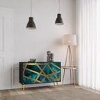 THE LABYRINTH OF GOLD Aparador de 2 Portas em Acabamento Preto