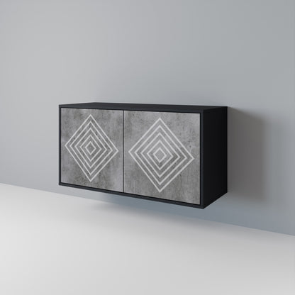 POLYGONAL ARTISTRY Aparador de 2 Portas