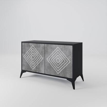 POLYGONAL ARTISTRY Aparador de 2 Portas