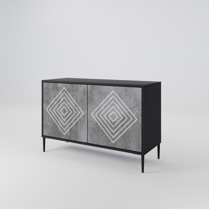 POLYGONAL ARTISTRY Aparador de 2 Portas