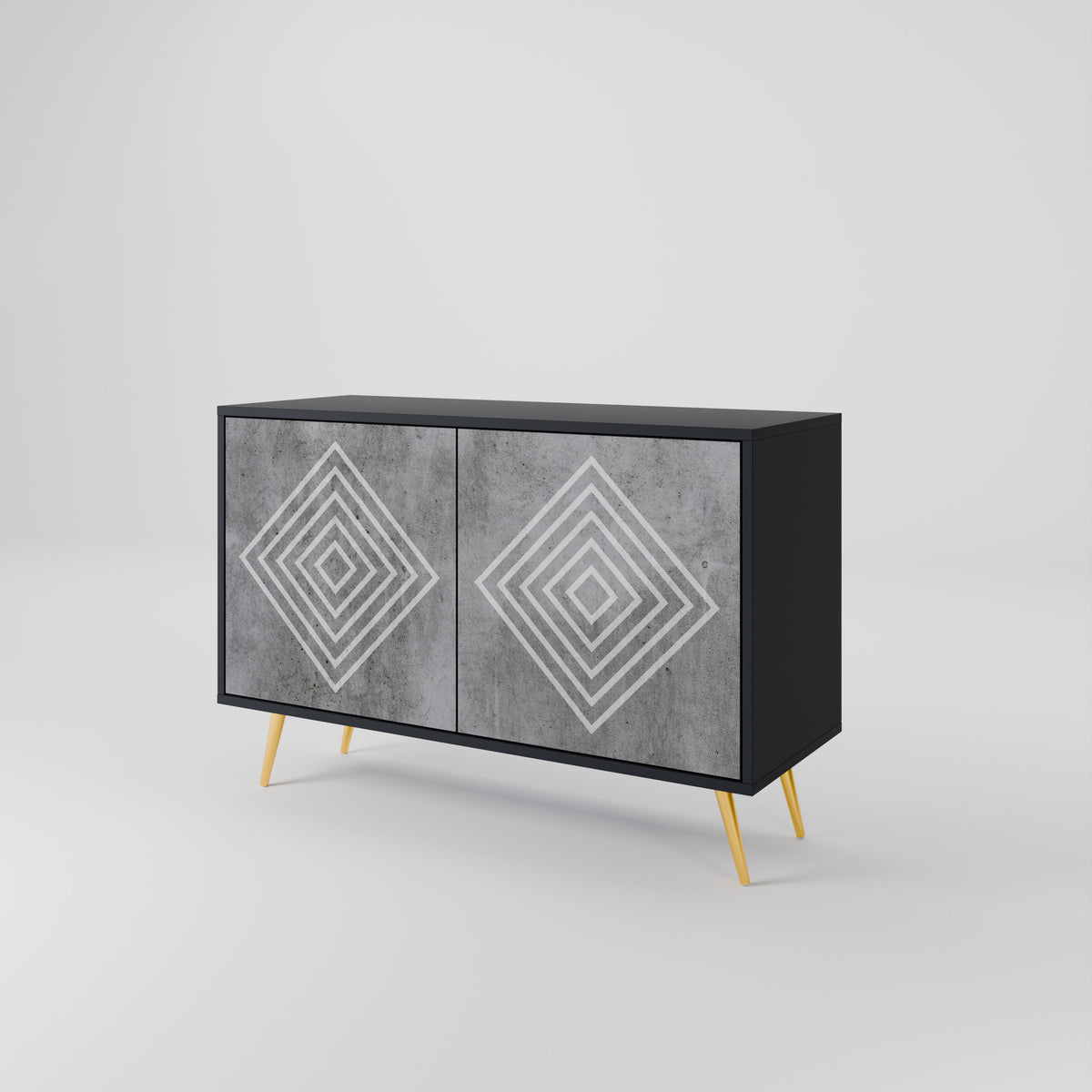 POLYGONAL ARTISTRY Aparador de 2 Portas