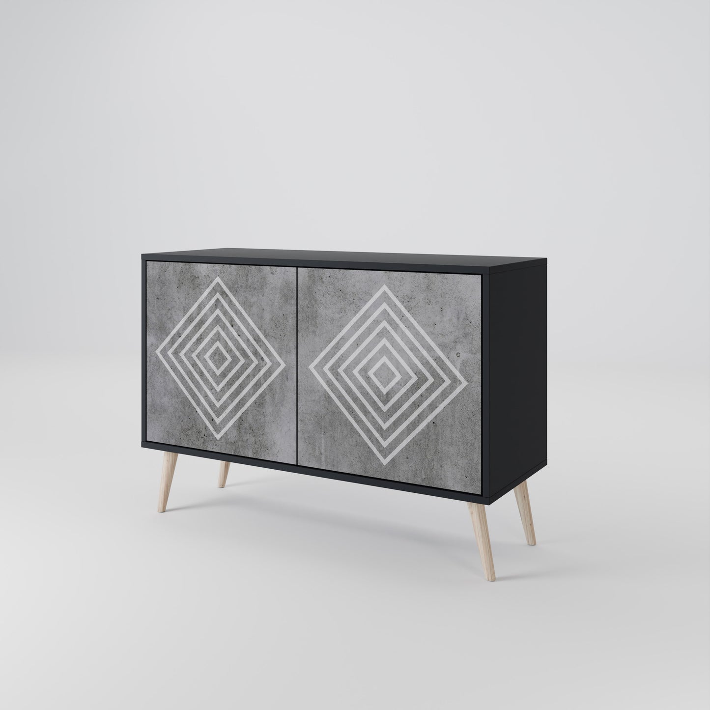 POLYGONAL ARTISTRY Aparador de 2 Portas