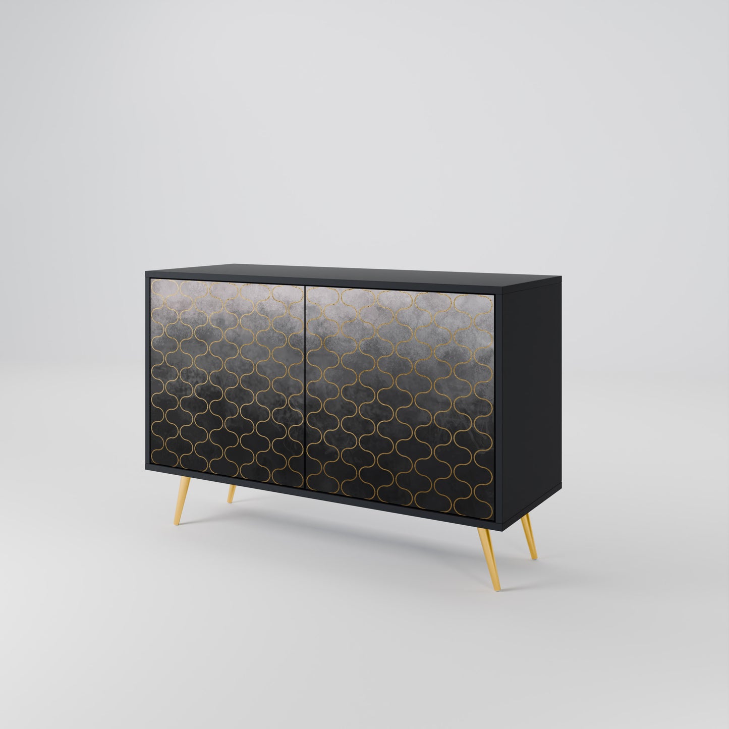 TESSELATED GRAYISH 2-Door Sideboard