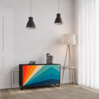 PRISM CONCUSSION Aparador de 2 Portas em Acabamento Preto