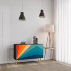 PRISM CONCUSSION Aparador de 2 Portas em Acabamento Preto