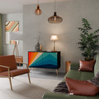 PRISM CONCUSSION Aparador de 2 Portas em Acabamento Preto