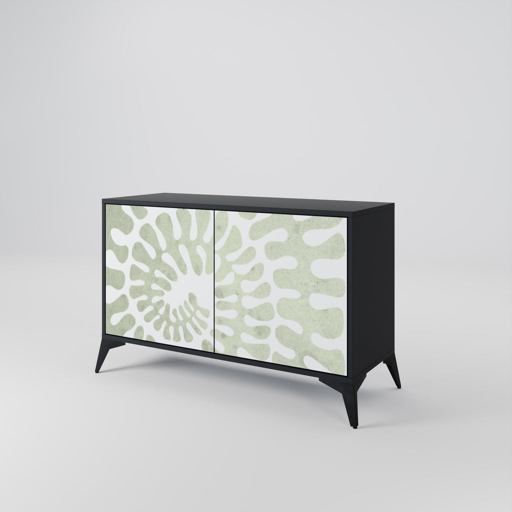 HELIX DANCE 2-Door Sideboard in Black Finish