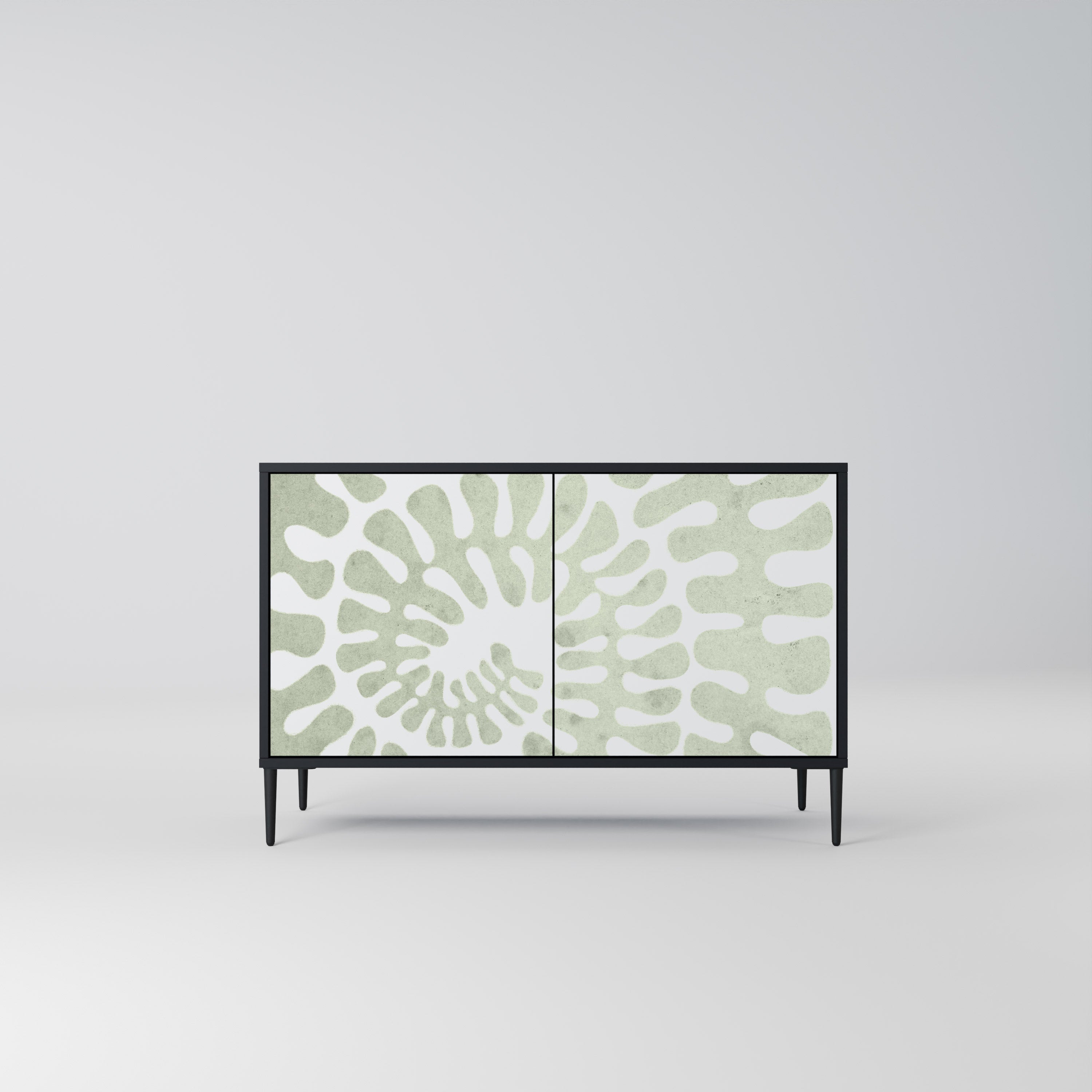 HELIX DANCE Aparador de 2 Portas em Acabamento Preto