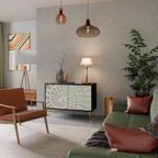 HELIX DANCE 2-Door Sideboard in Black Finish