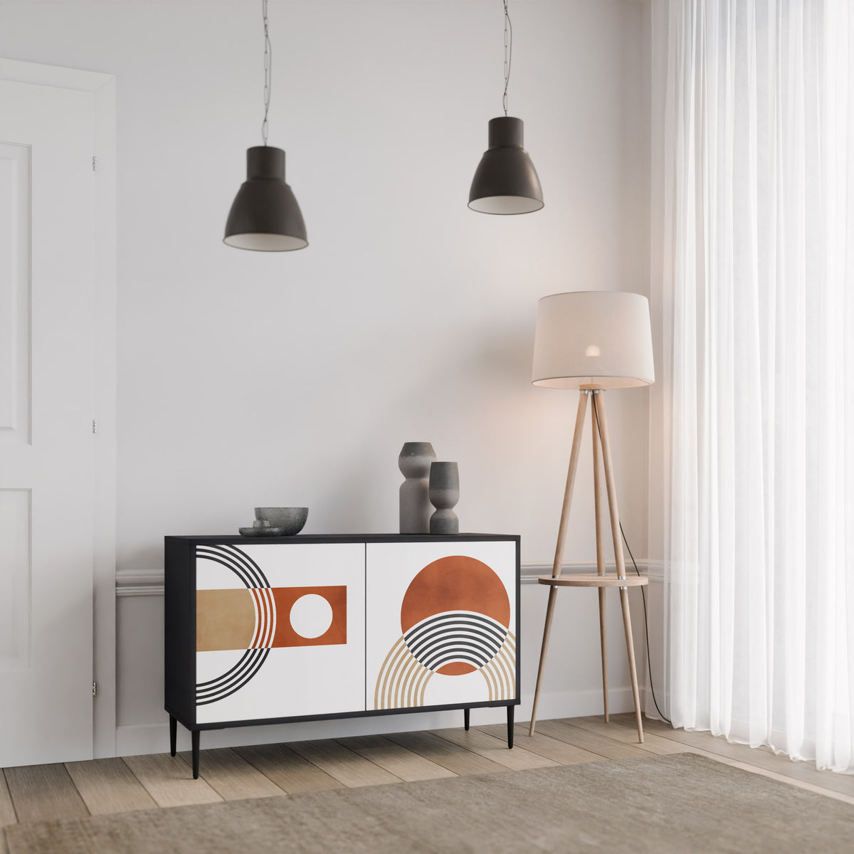 CIRCLE RHYTM Aparador de 2 Portas