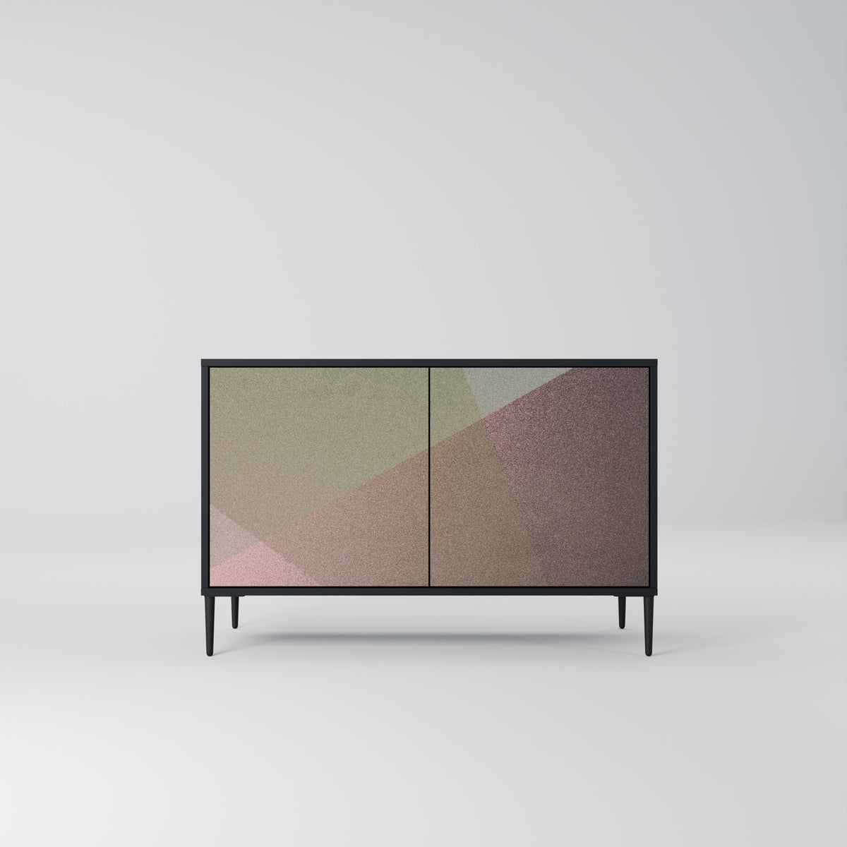 BEIGE GEOMETRY Aparador de 2 Portas