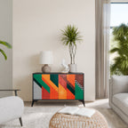 MAKESHIFT ARTISTRY 2-Door Sideboard in Black Finish