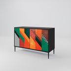 MAKESHIFT ARTISTRY 2-Door Sideboard in Black Finish
