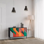 MAKESHIFT ARTISTRY 2-Door Sideboard in Black Finish