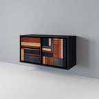 INTREPID FORMATION Aparador de 2 Portas em Acabamento Preto