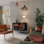 INTREPID FORMATION Aparador de 2 Portas em Acabamento Preto