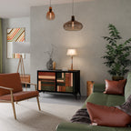 FIGURES OF NATURE 2-Door Sideboard in Black Finish