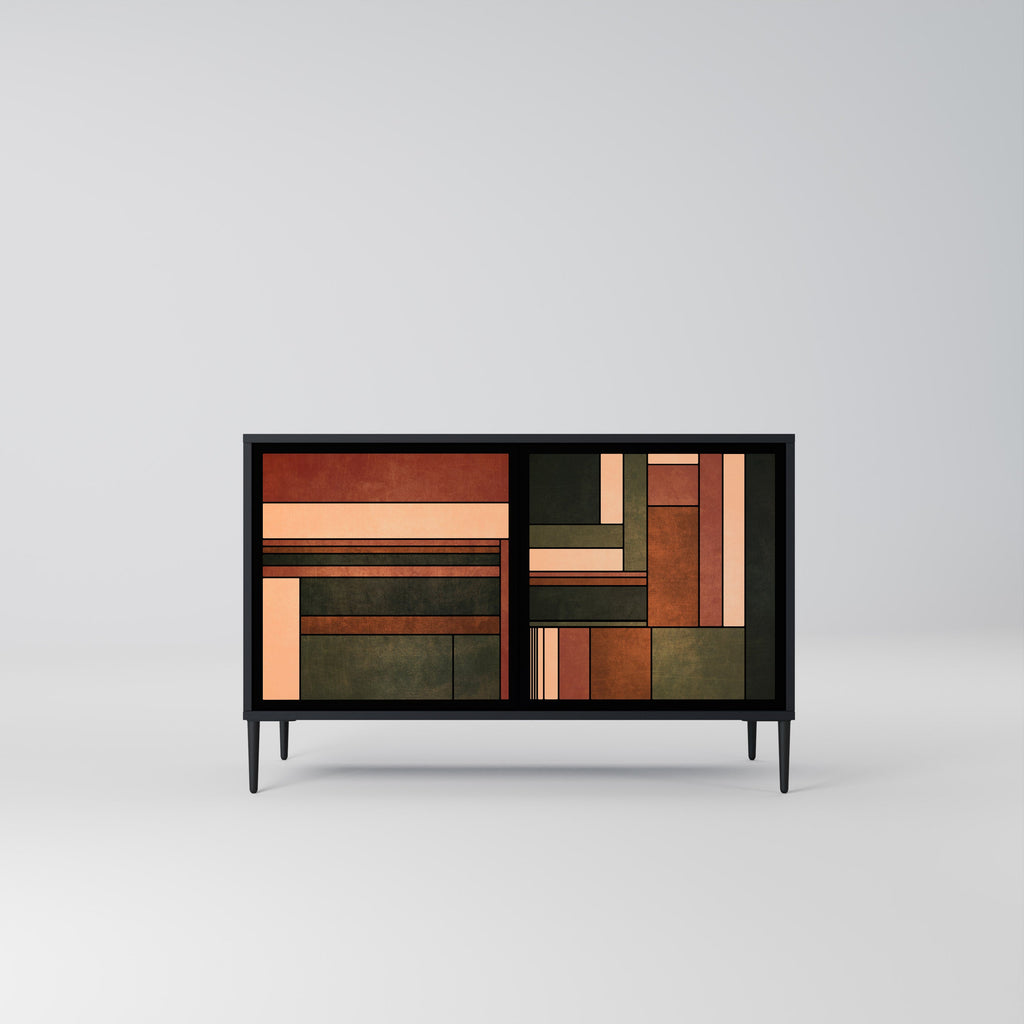 FIGURES OF NATURE 2-Door Sideboard in Black Finish