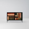 FIGURES OF NATURE 2-Door Sideboard in Black Finish