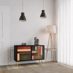 FIGURES OF NATURE 2-Door Sideboard in Black Finish