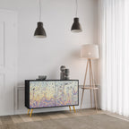 MOSAIC OF COLORS Aparador de 2 Portas em Acabamento Preto