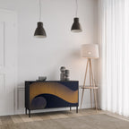 HOLLOW TIME Aparador de 2 Portas em Acabamento Preto