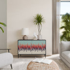 CHROMA CONTOURS Aparador de 2 Portas em Acabamento Preto