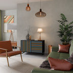 LINEOUT SPECTRUM Aparador de 2 Portas em Acabamento Preto