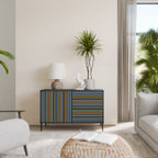 LINEOUT SPECTRUM Aparador de 2 Portas em Acabamento Preto